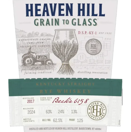 Heaven Hill Grain to Glass Straight Rye Whiskey 700mL - Image 2