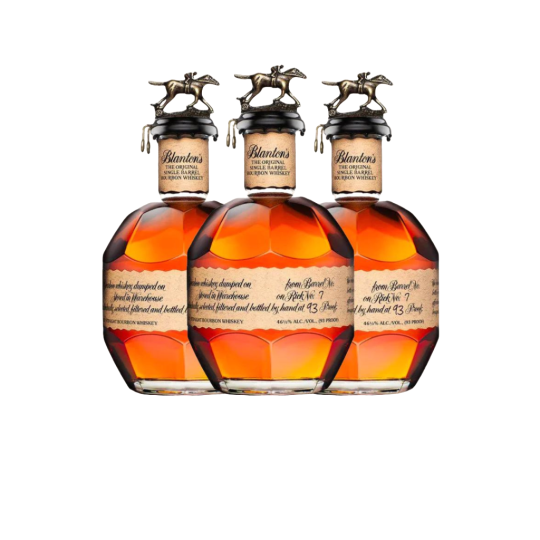 The Blanton's Single Barrel Bourbon Three Pack Bundle